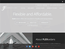 Tablet Screenshot of flexsedans.com
